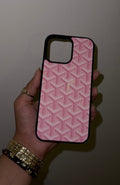 Pink Goyard iPhone Case