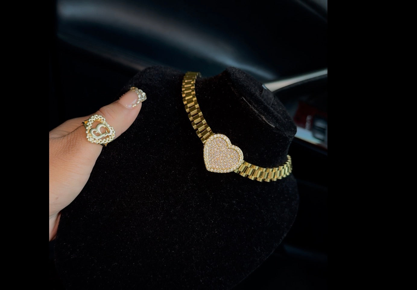 Diamond Heart x Rolex Necklace