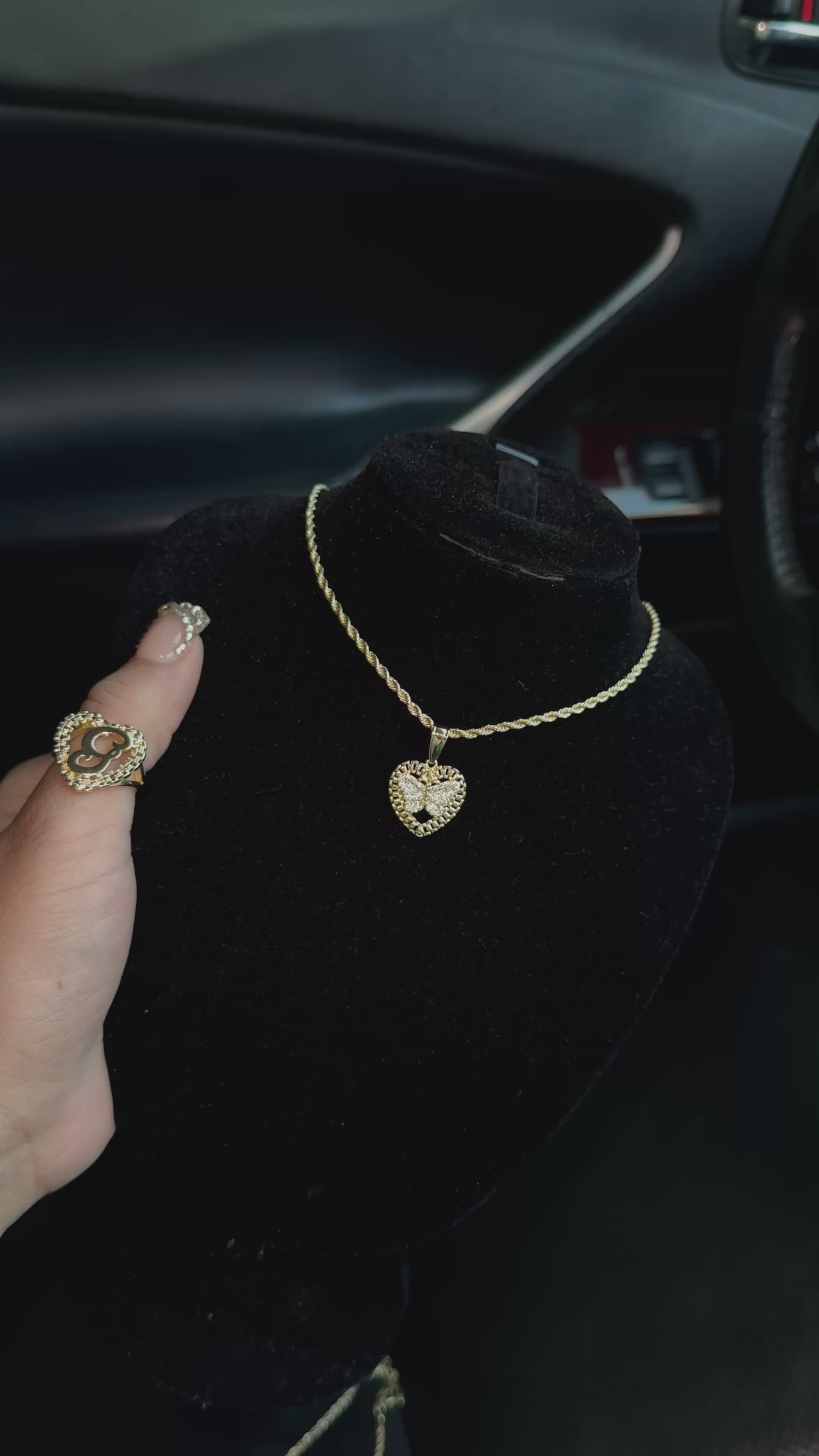 Butterfly x Rolex Heart Necklace