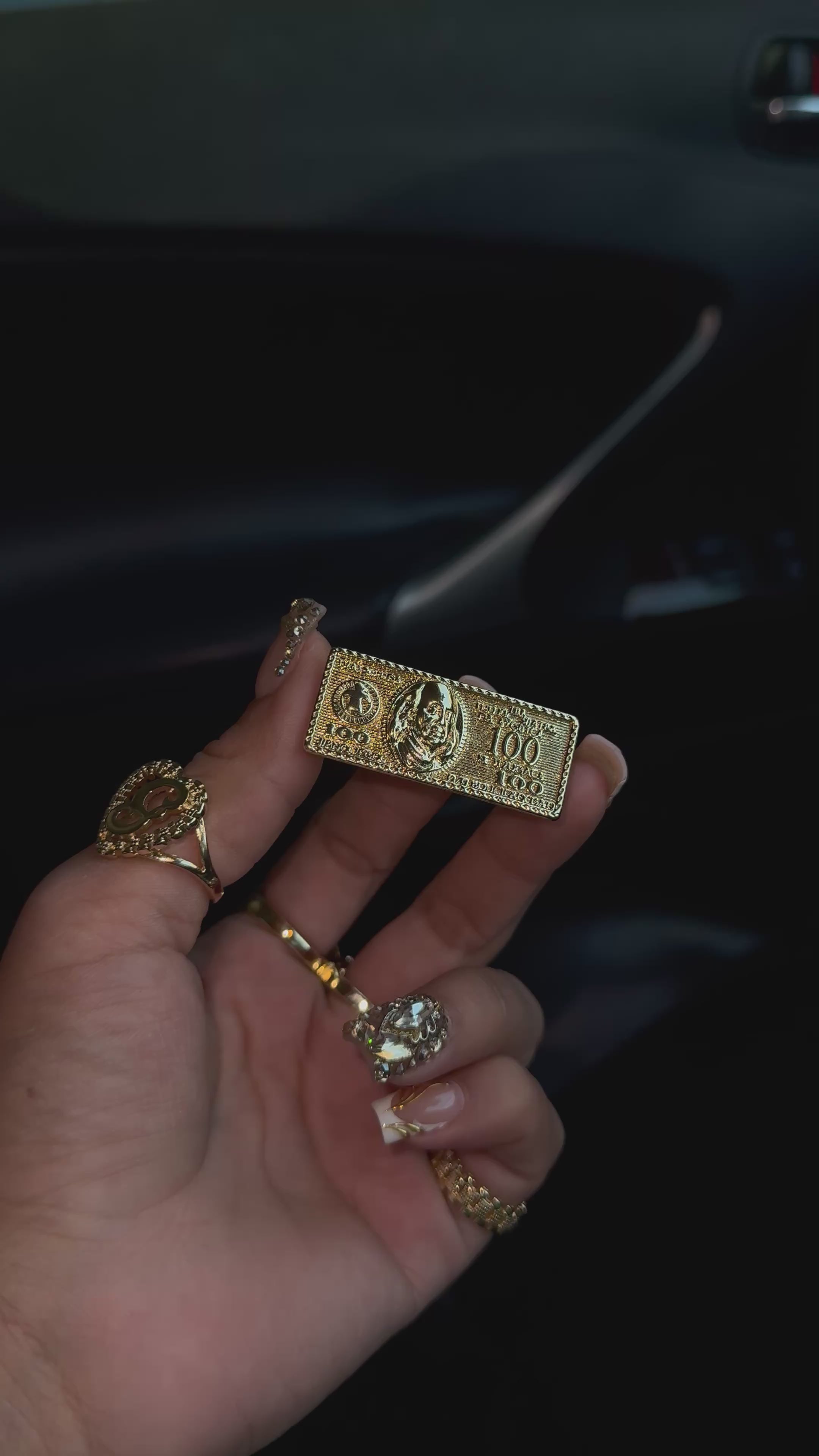 $100 Bill 2-Finger Ring